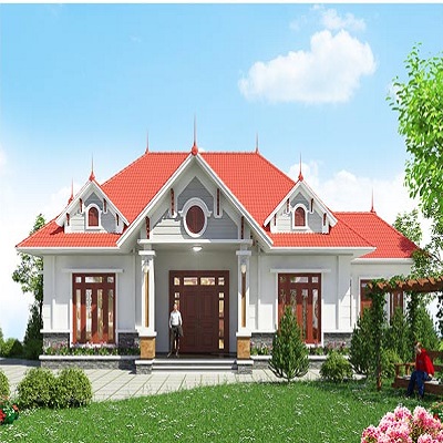 THIẾT KẾ NHÀ BIỆT THỰ THEO KIẾN TRÚC BÁN CỔ ĐIỂN